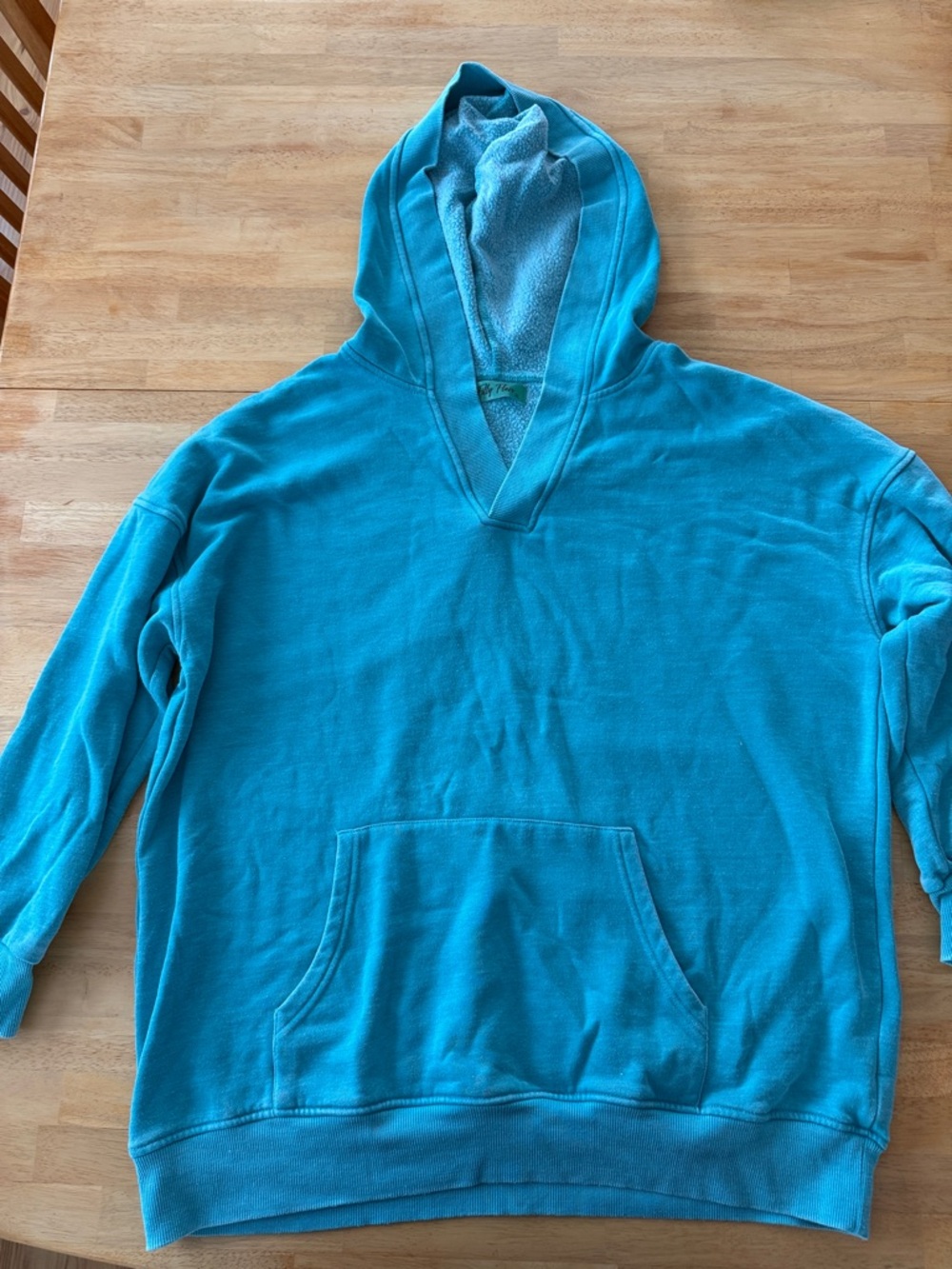 Filly Flair Women’s Cozy Campfire Turquoise V-Neck Hoodie